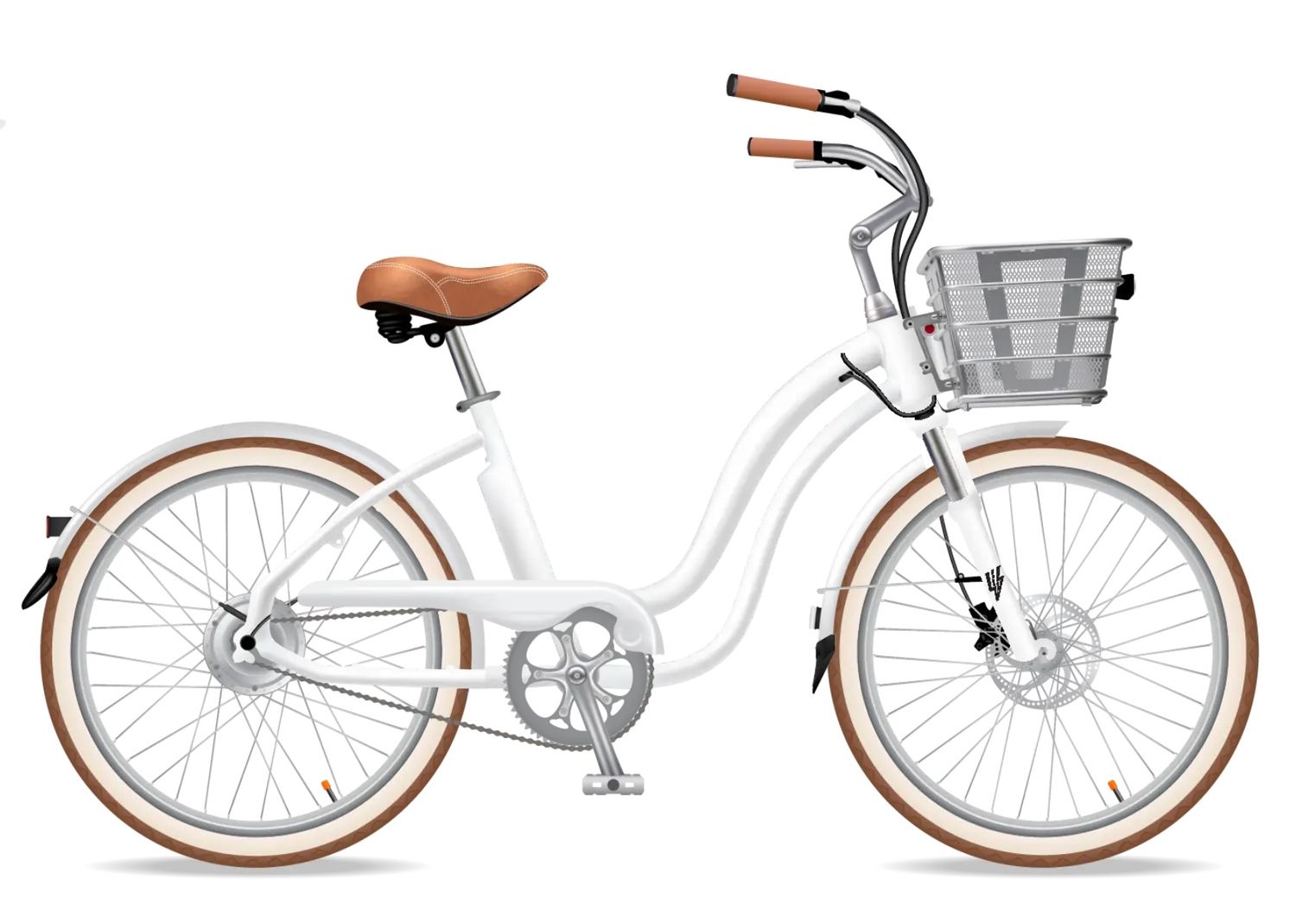 EBC Model S - White, Basket