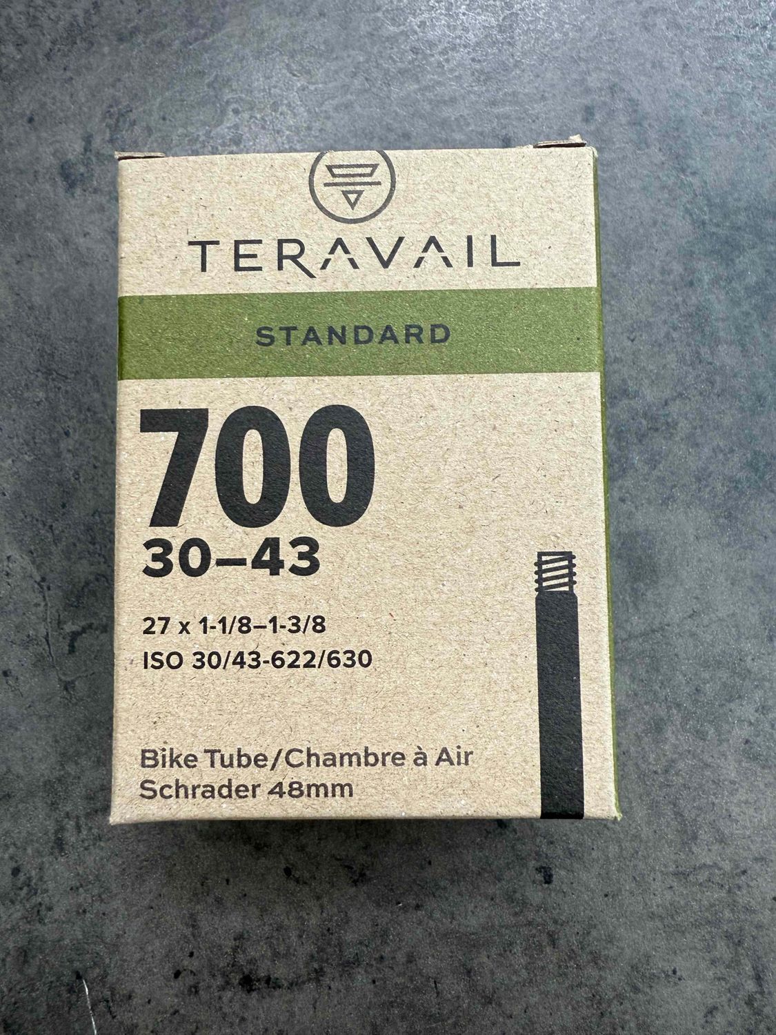 700x30-43 Tube, 48mm Schrader
