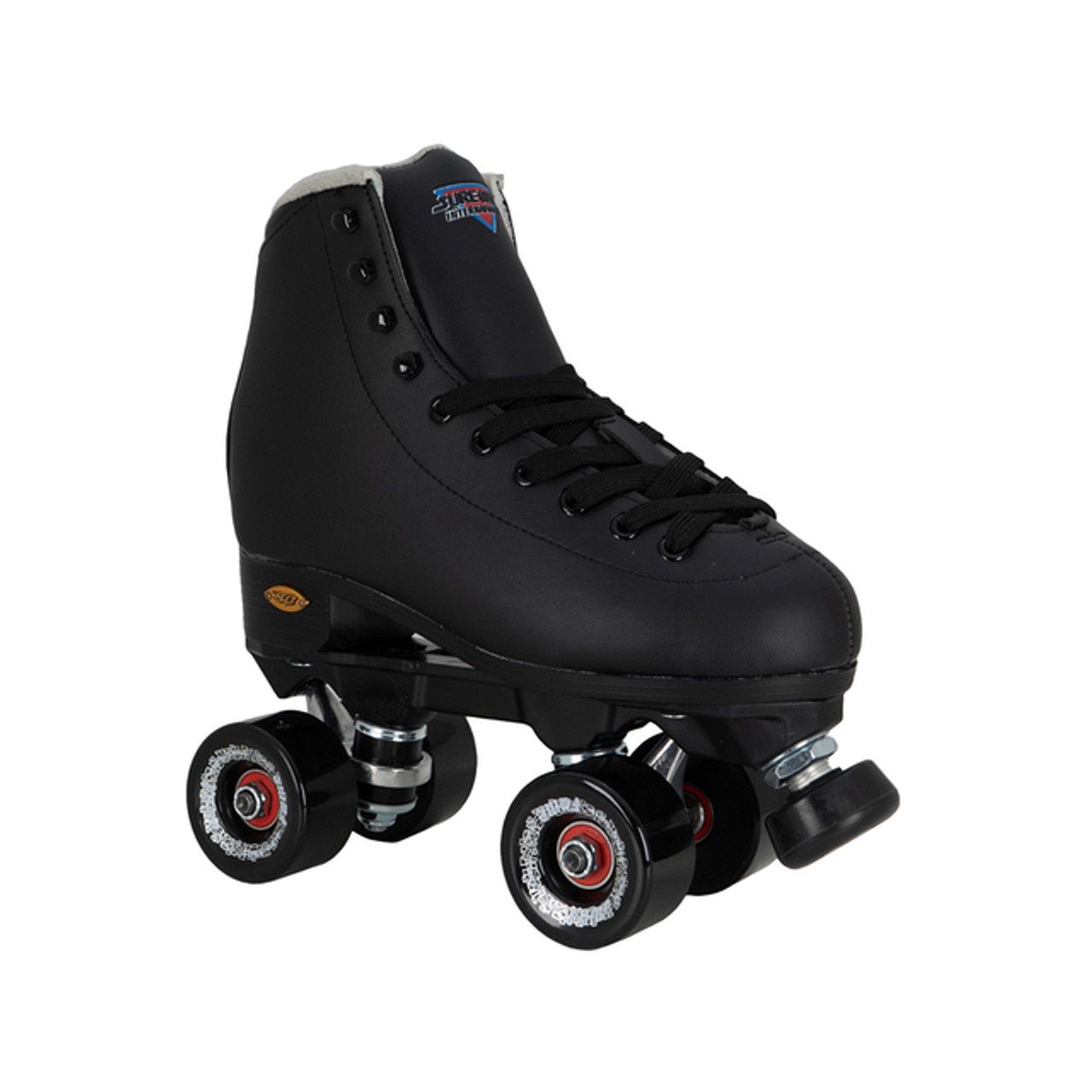 SURE-GRIP FAME INDOOR ROLLER SKATES, COLOR: BLACK, Size: 7