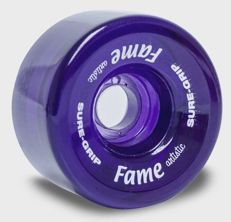 Sure-Grip Fame Artistic 57MM CLEAR PURPLE WHEELS