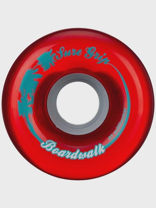 Sure-Grip BoardWalk Wheels 65mm 78A, COLOR: RED
