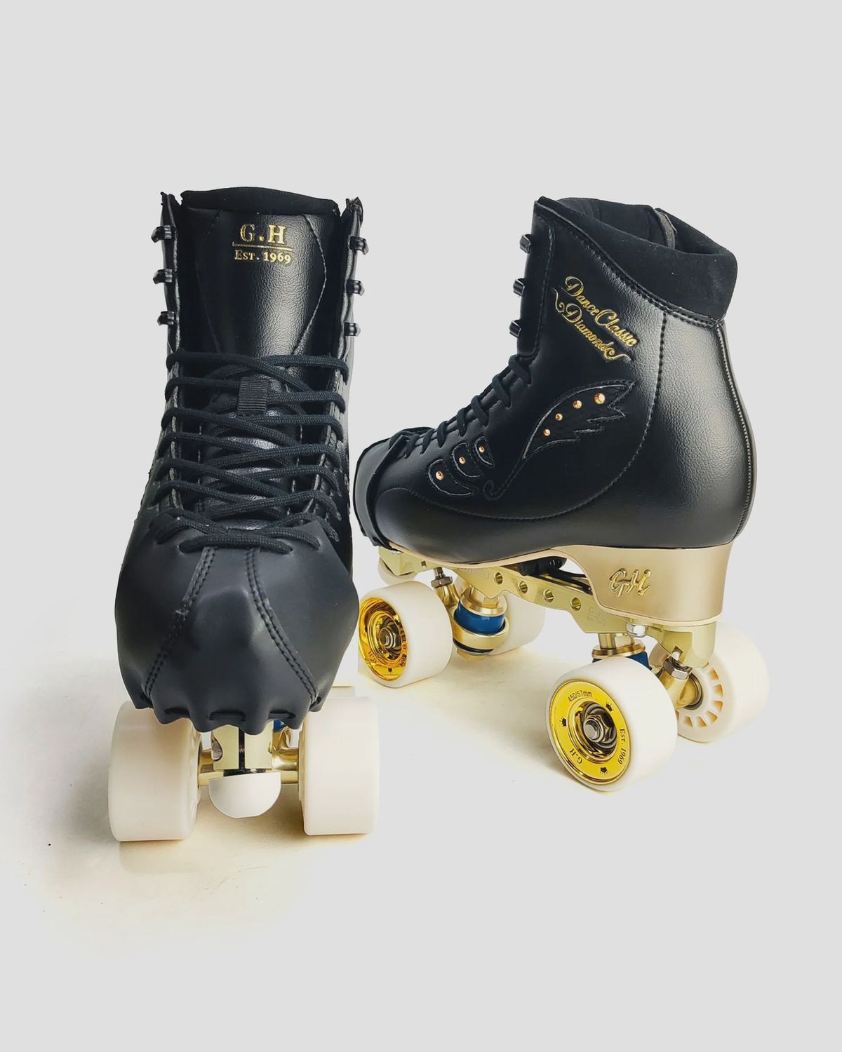 GH SKATE Dance classic diamond quad roller skates (flexible boots SR28) (Vanguard or Jaboco frame)