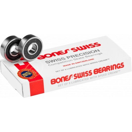 Bones Swiss Skate Bearings (8mm, 16 Pack)
