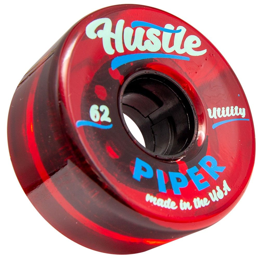 PIPER HUSTLE WHEELS 62mm/82A, COLOR: RED