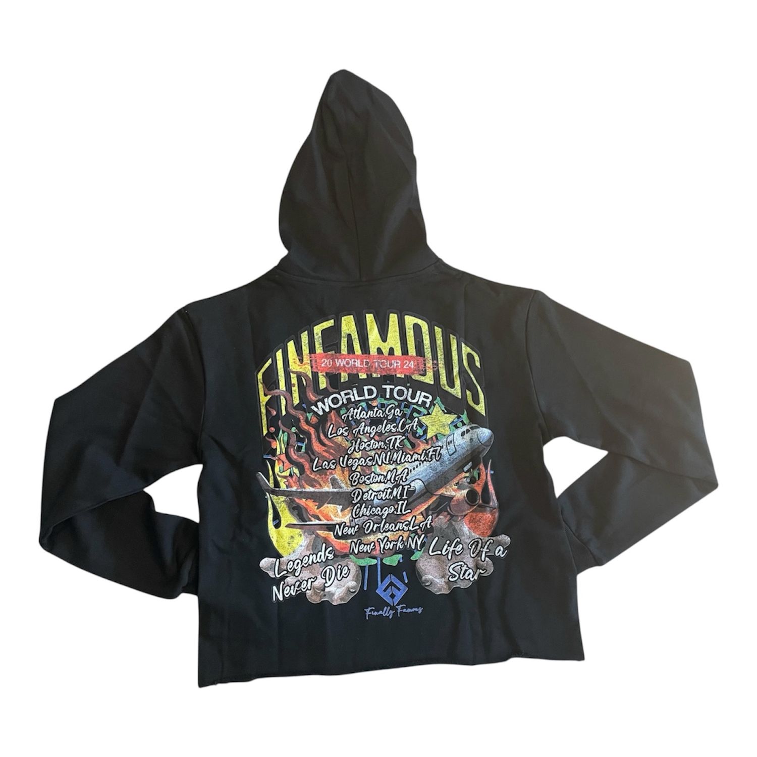 Fin Famous World Tour Hoodie – Black