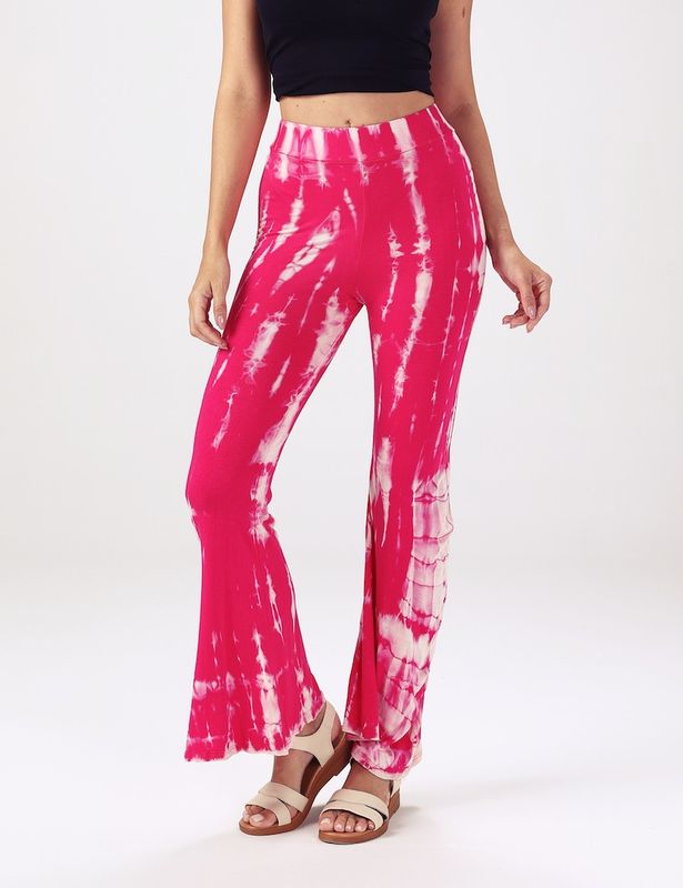 Tie Dye Leggings - Fuchsia