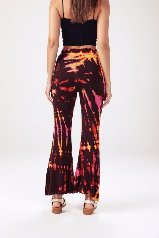 Tie Dye Leggings - Brown