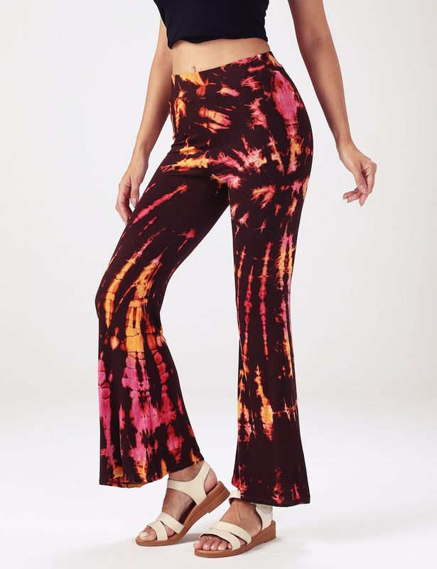 Tie Dye Leggings - Brown