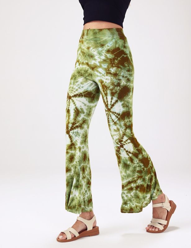 Tie Dye Leggings - Green