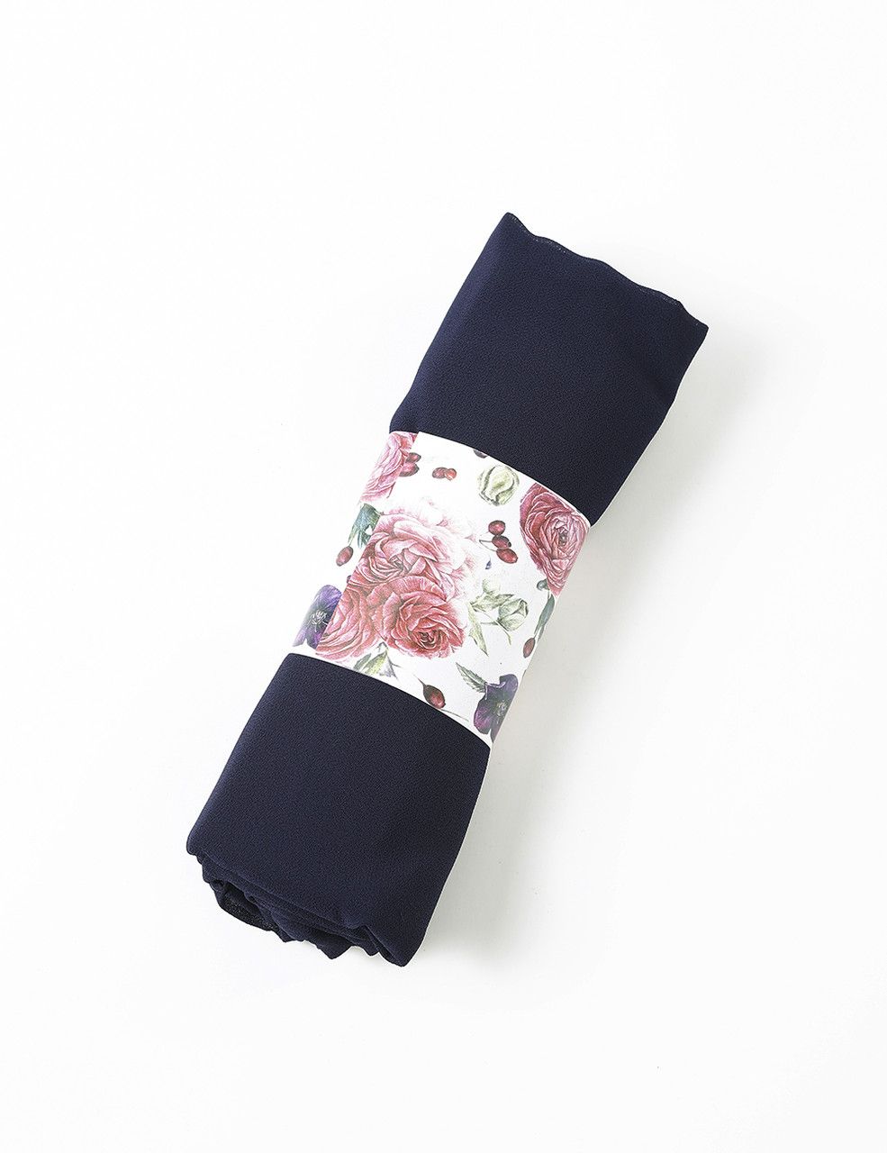 Chiffon Scarf - Navy