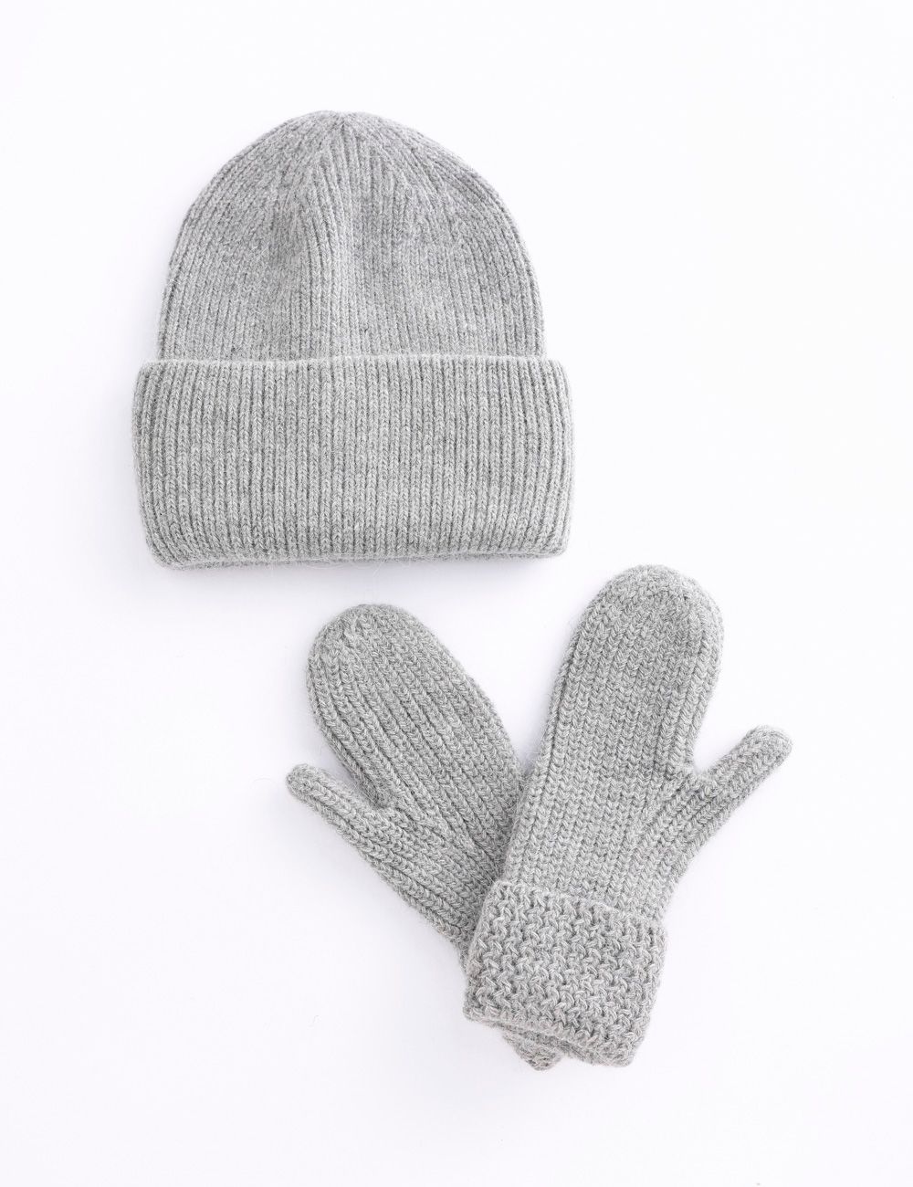 Hat Mitten Set -118 Grey