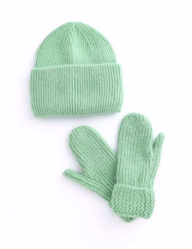 Hat Mitten Set -118 Green