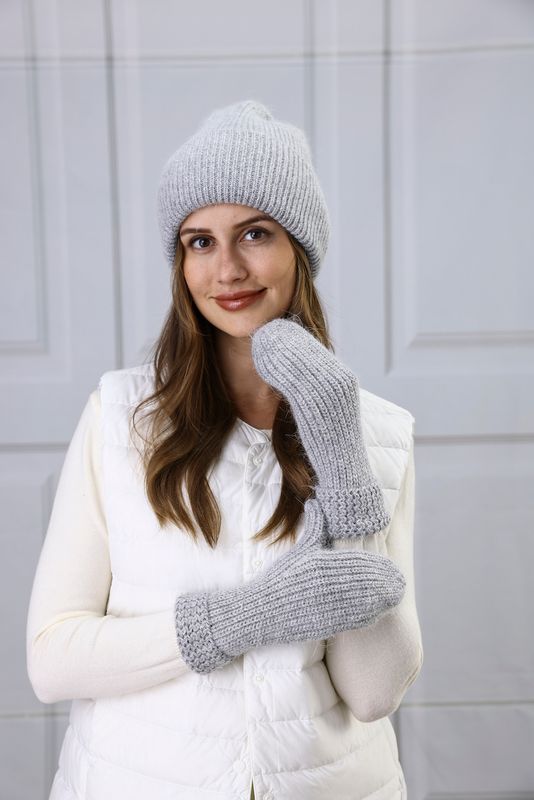 Hat Mitten Set -118 Grey