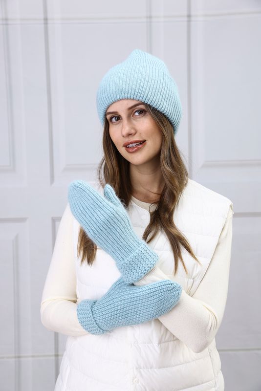 Hat Mitten Set -118 Light Turquoise