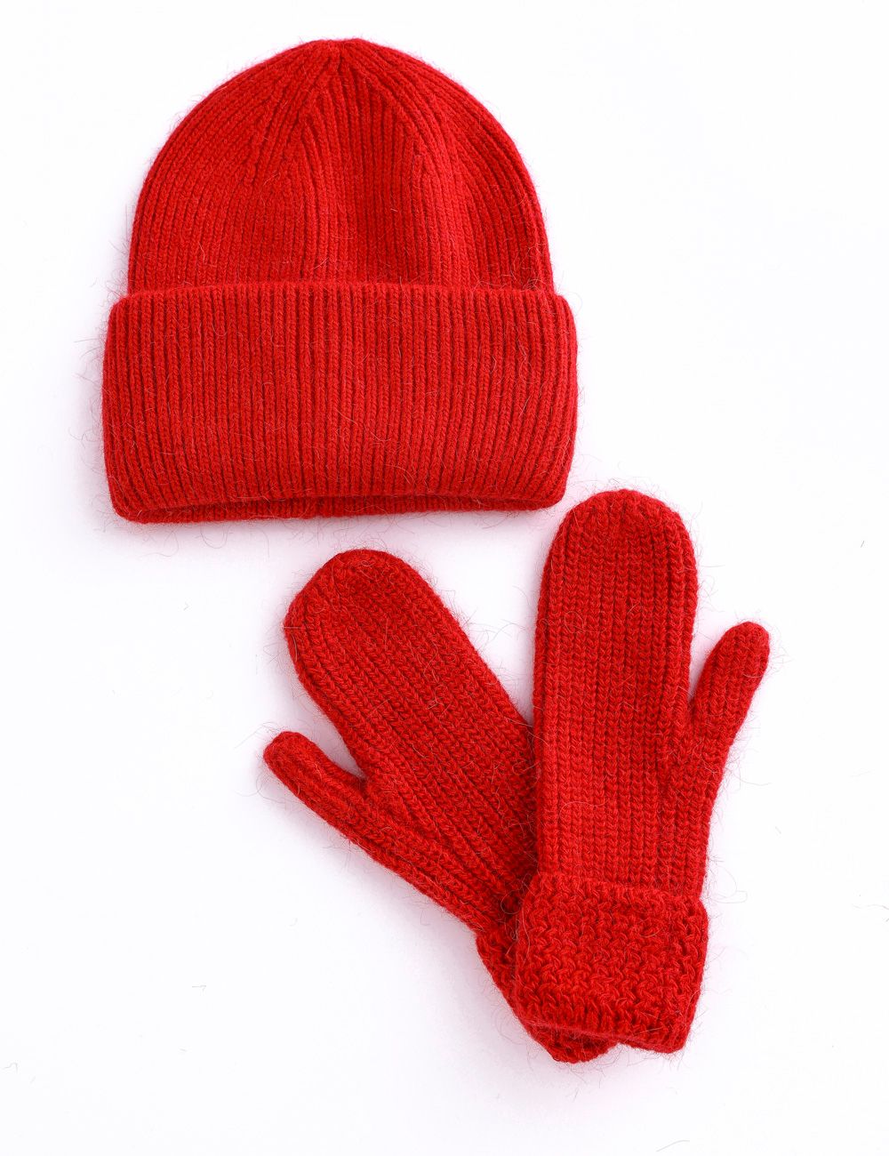 Hat Mitten Set -118 Red