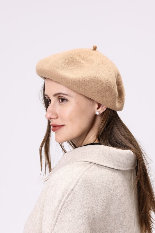 CAP058-Beret Beige
