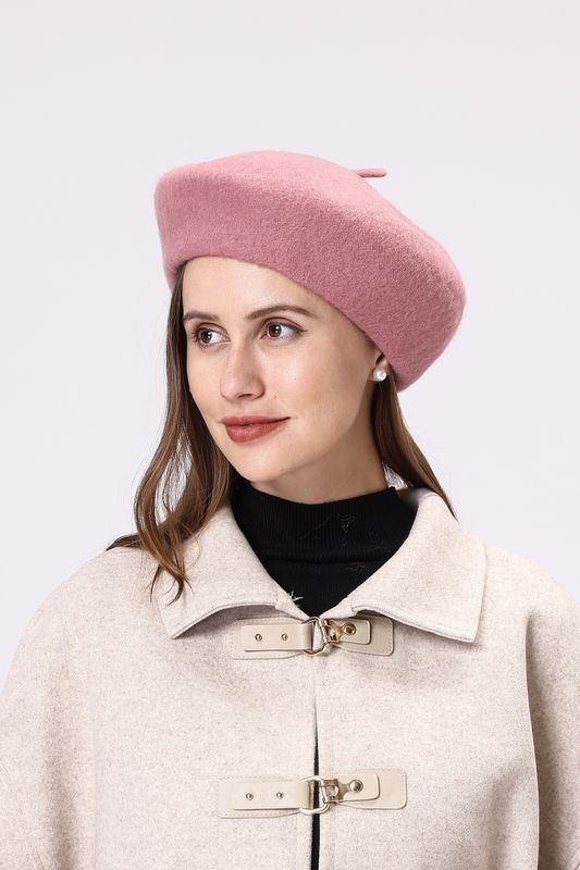 CAP058-Beret Mauve