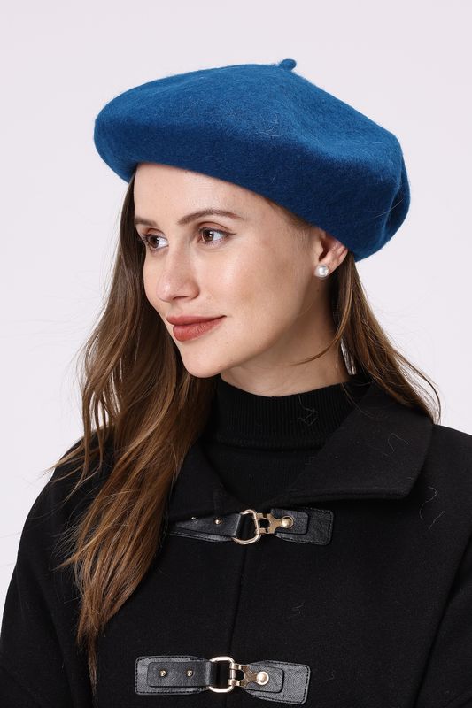 CAP058-Beret Royal Blue