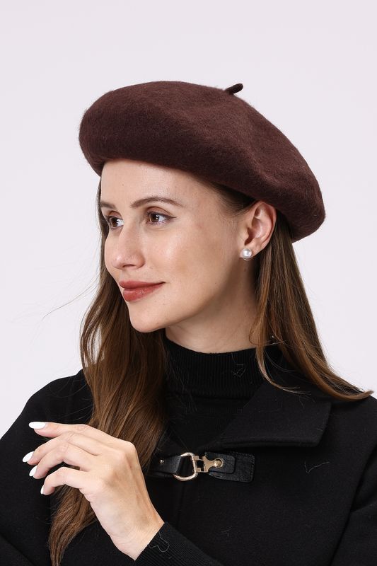 CAP058-Beret Brown