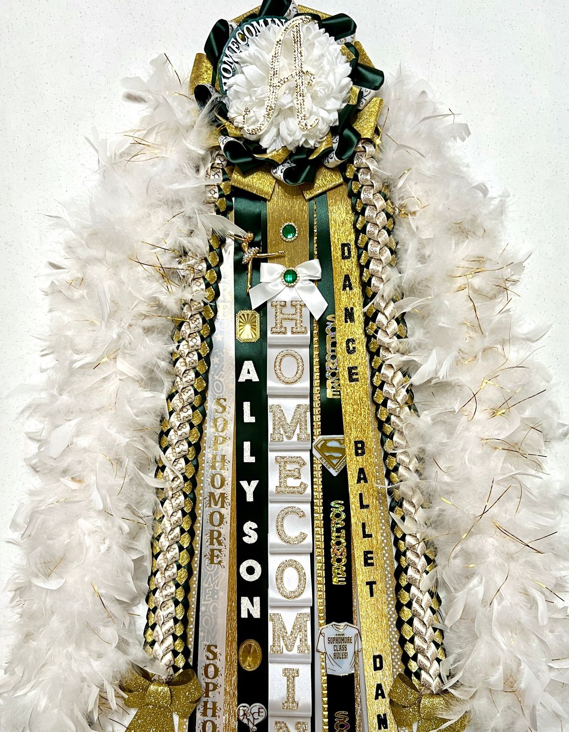 Fully Customizable Single Homecoming Mum Order Form- High School Freshman, Sophomore, Junior, Senior