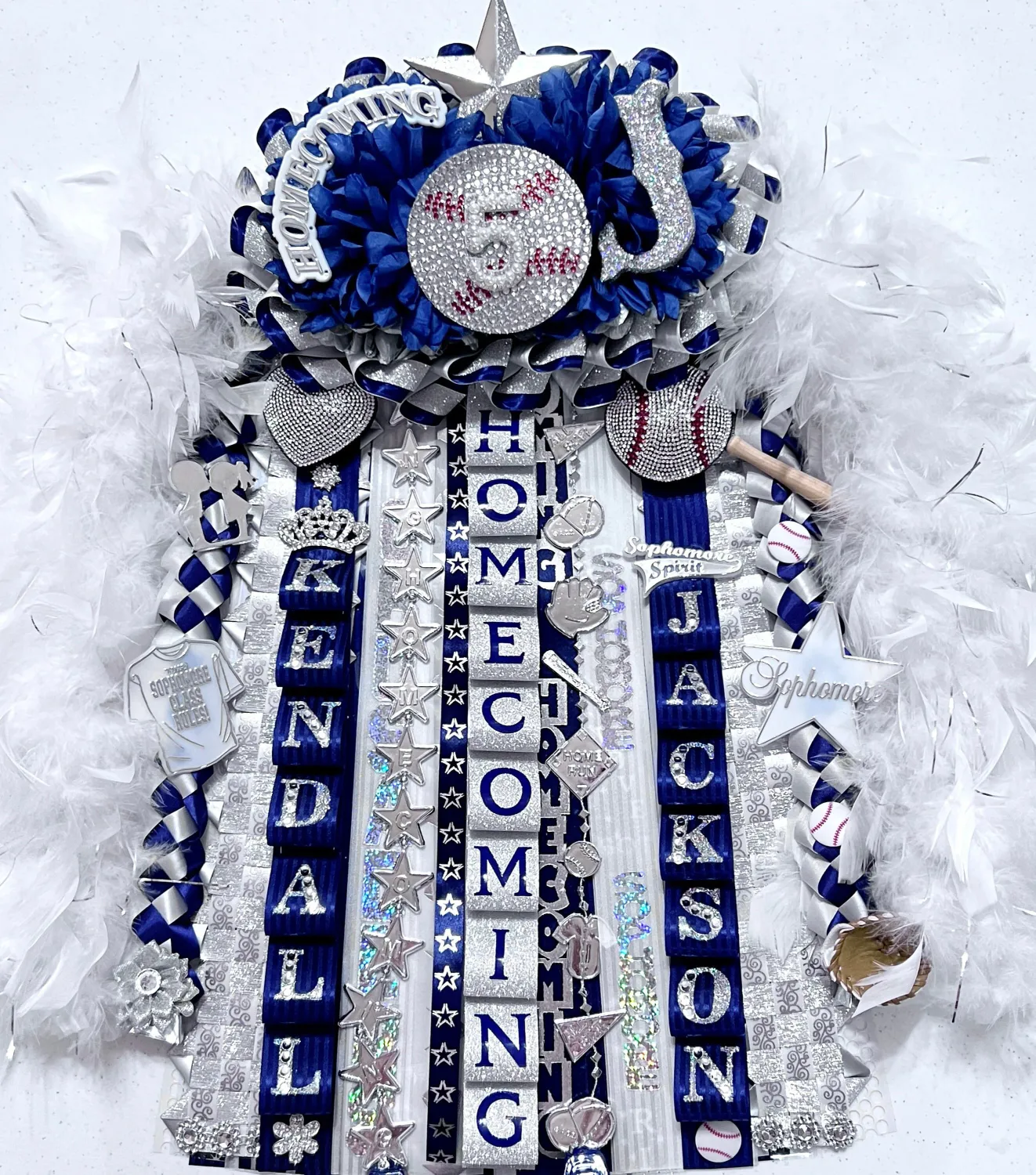 Fully Customizable Double Homecoming Garter Order Form - High School Freshman, Sophomore, Junior, Senior