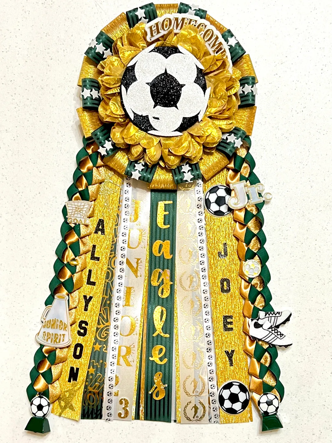Fully Customizable Single Homecoming Garter Order Form - High School Freshman, Sophomore, Junior, Senior