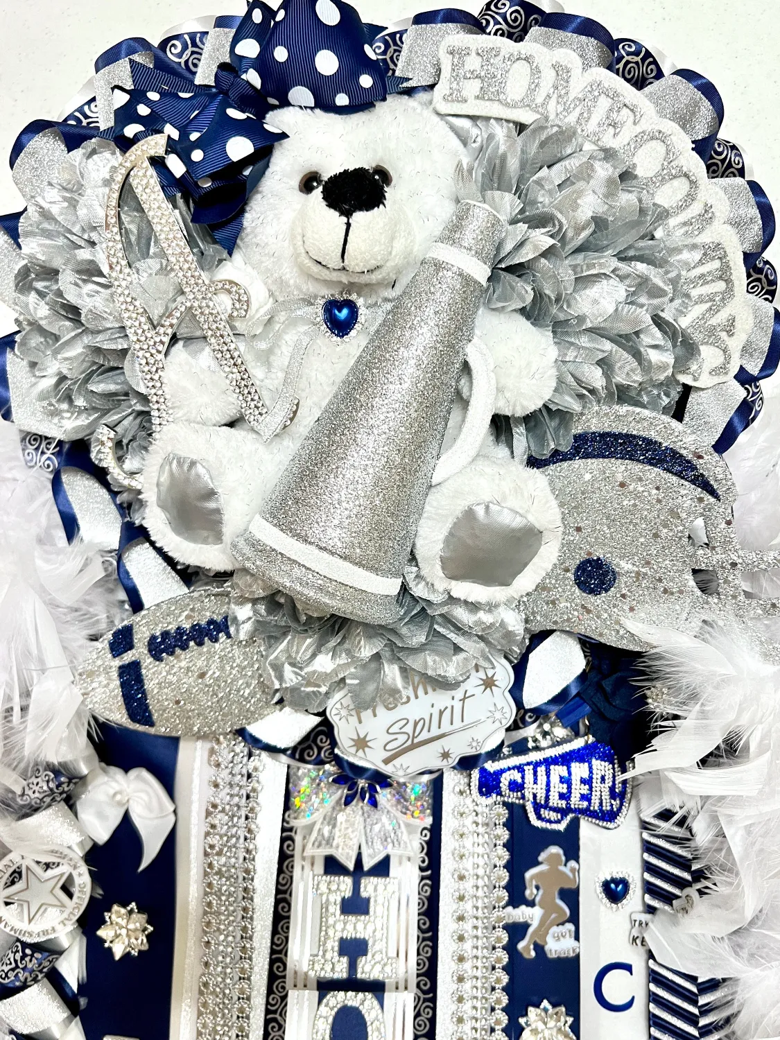 Fully Customizable Triple Homecoming Mum Order Form - High School Freshman, Sophomore, Junior, Senior