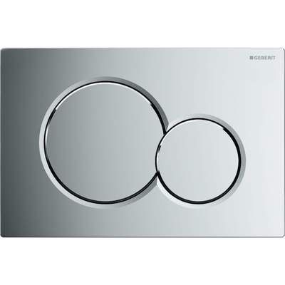 Geberit Sigma01 Betätigungsplatte hochglanz-verchromt für 2-Mengen-Spülung, für UP-Spülkästen