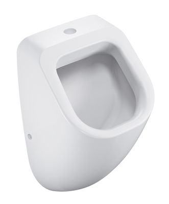Urinal Derby mit Zulauf oben, inkl. Befestigungssatz, weiß von VIGOUR