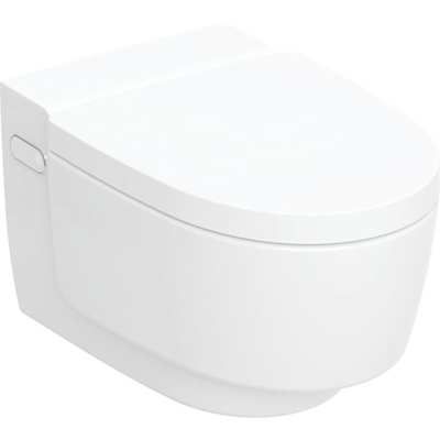 ​Geberit AquaClean Mera Comfort-WC-Komplettanlage, wandhängend, für Unterputz-Spülkasten, weiß-alpin
