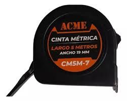 Cinta metrica marca Acme por 5 mts