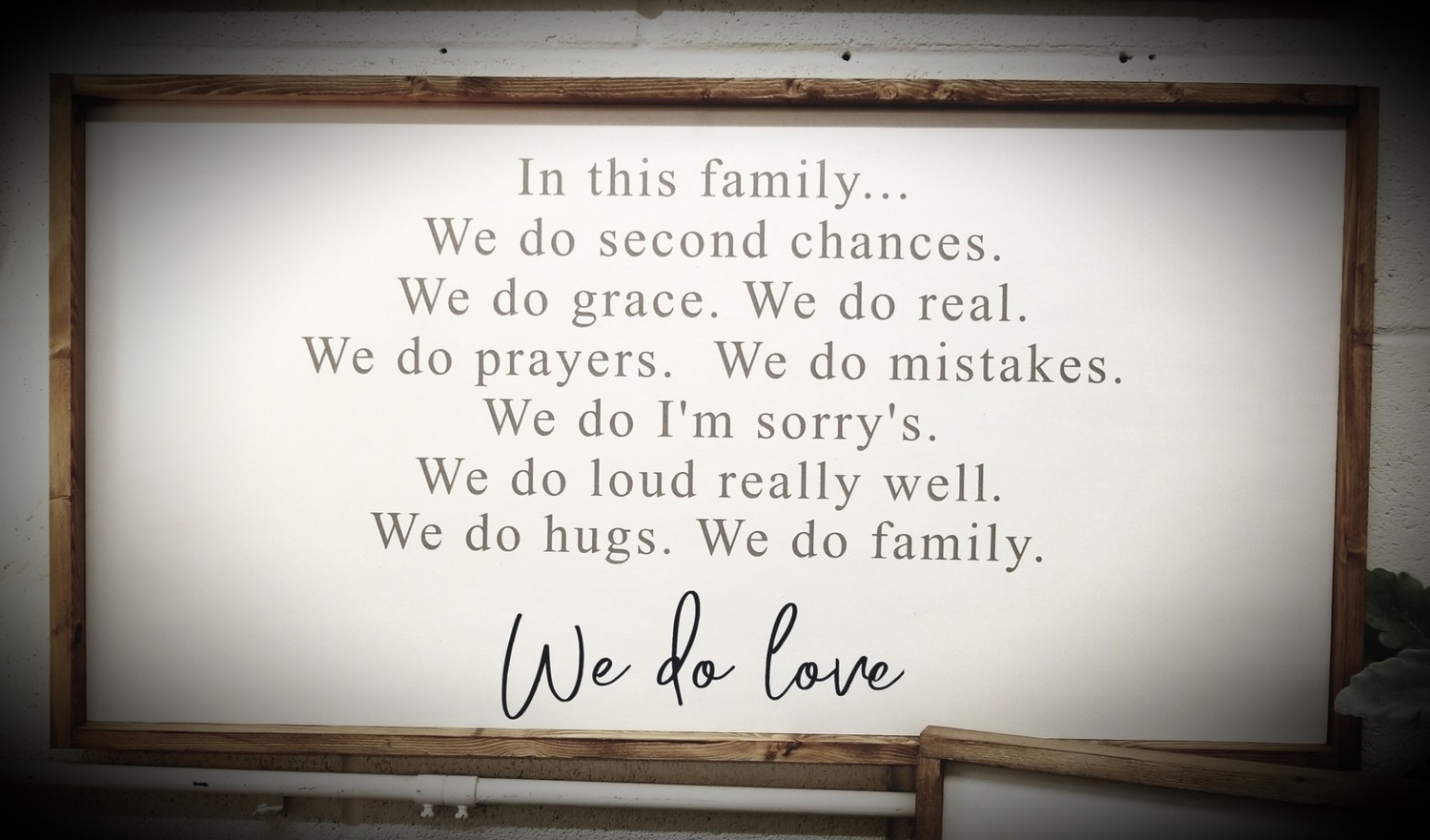 IN THIS FAMILY SIGN (18 x 36&quot;)-L
