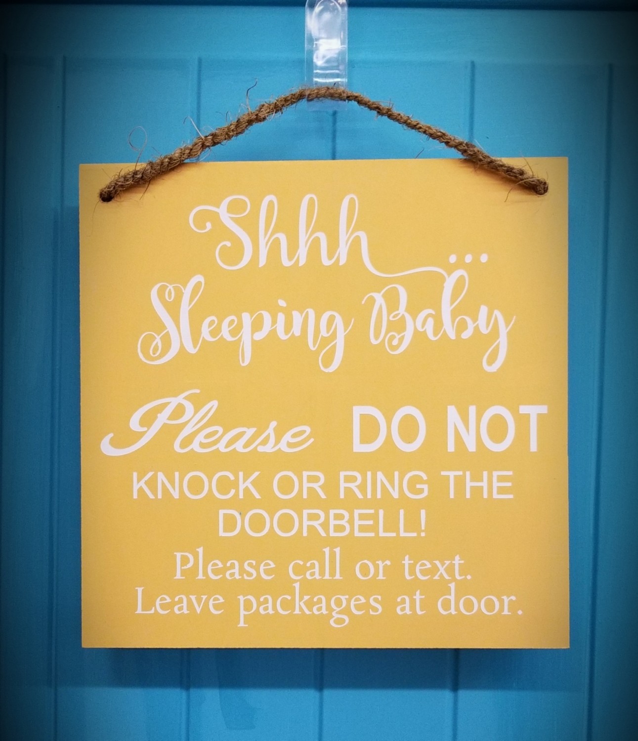 SHHH..BABY SLEEPING (10 x 10&quot;)-**
