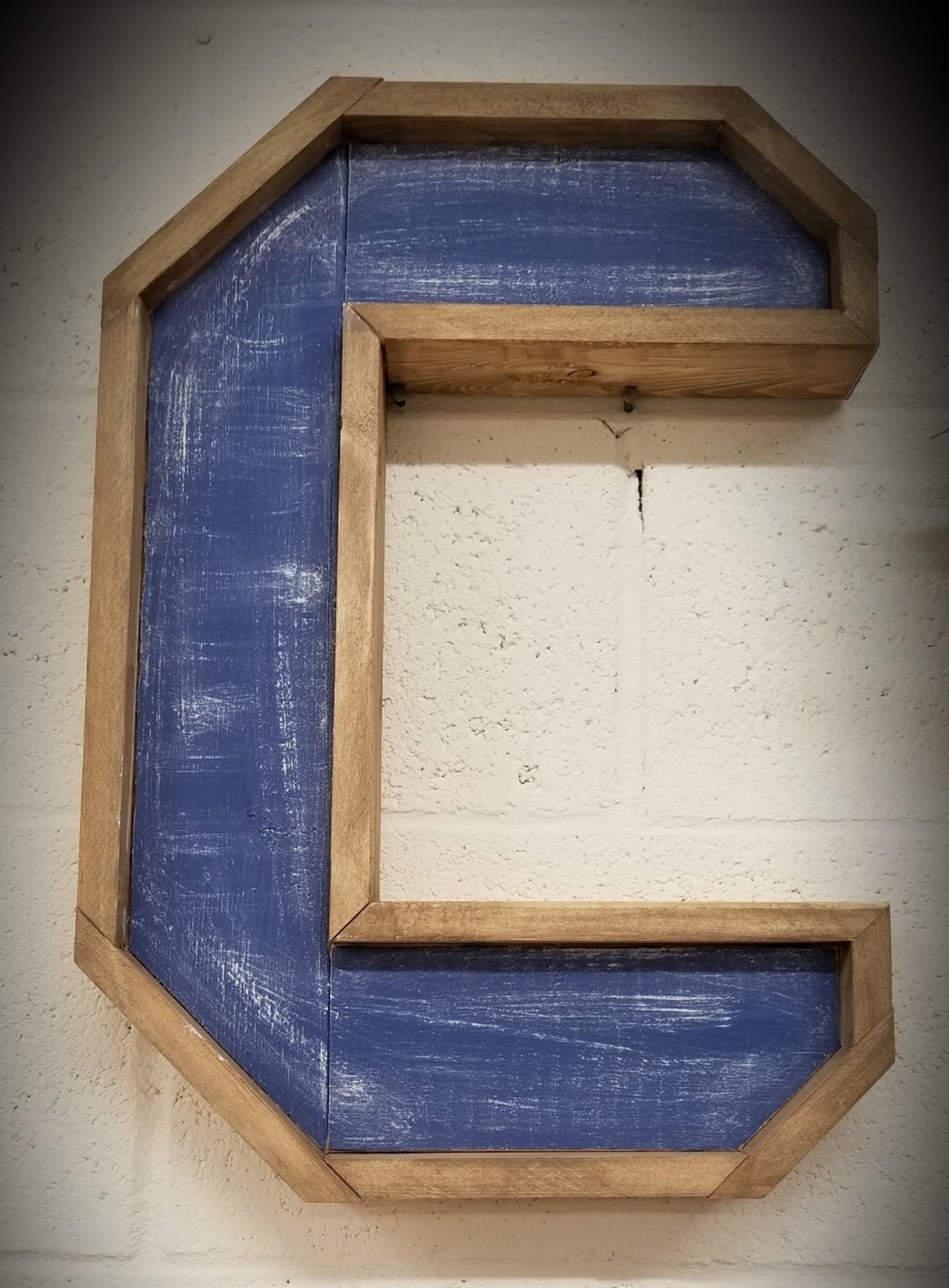 LARGE FRAMED MONOGRAM LETTER  ( 18&quot;)