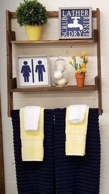 FLOATING LADDER SHELF *