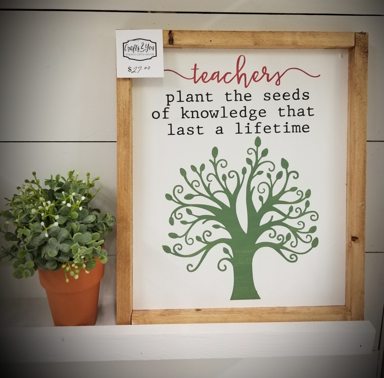 TEACHERS PLANT THE SEEDS (10x 12&quot;)-P