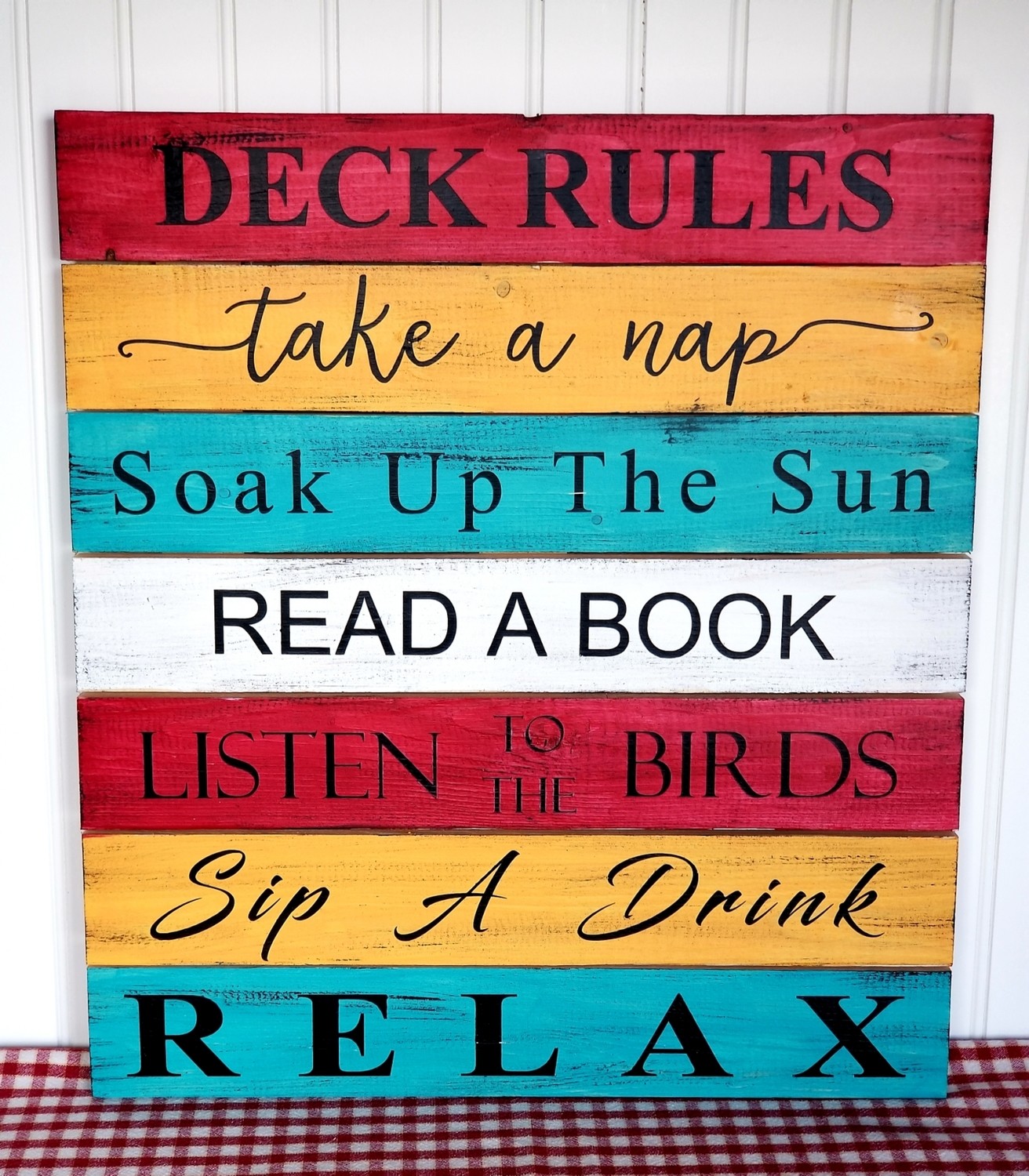 DECK RULES (18 x 20&quot;)-P*