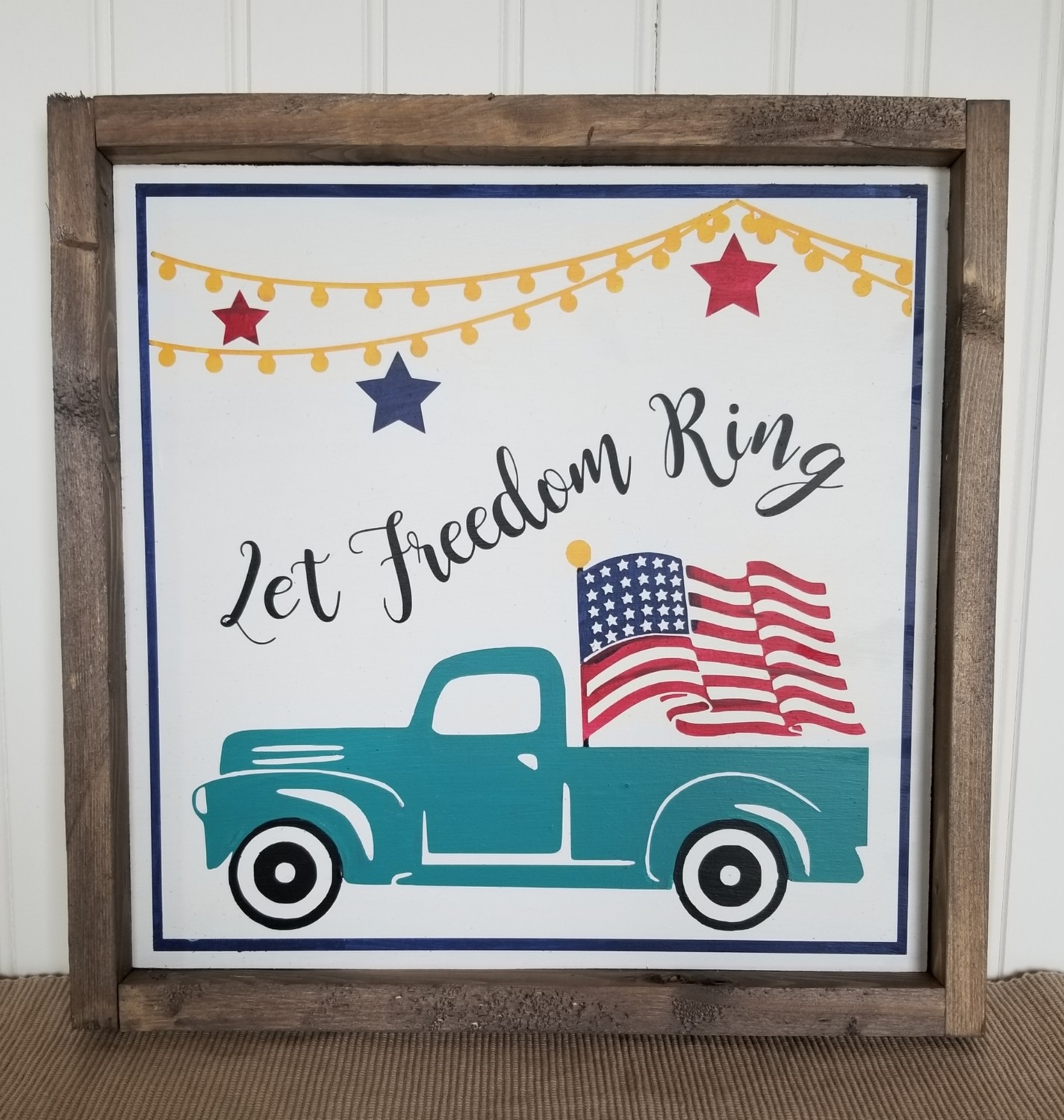 LET FREEDOM RING TRUCK (14 x 14&quot;)