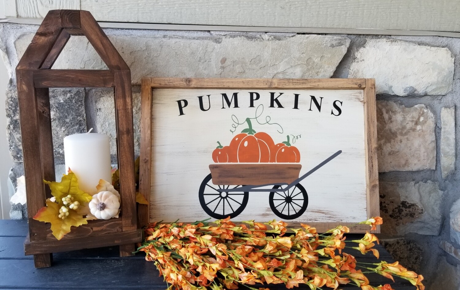 PUMPKIN WAGON SIGN (10 x 16&quot;)-L