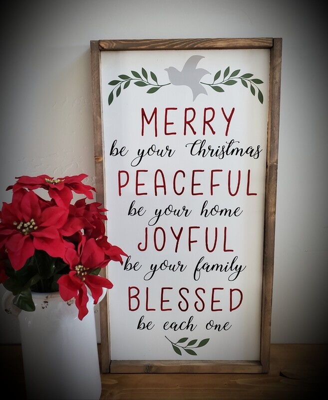 MERRY BE YOUR CHRISTMAS (12 x 24&quot;)-P