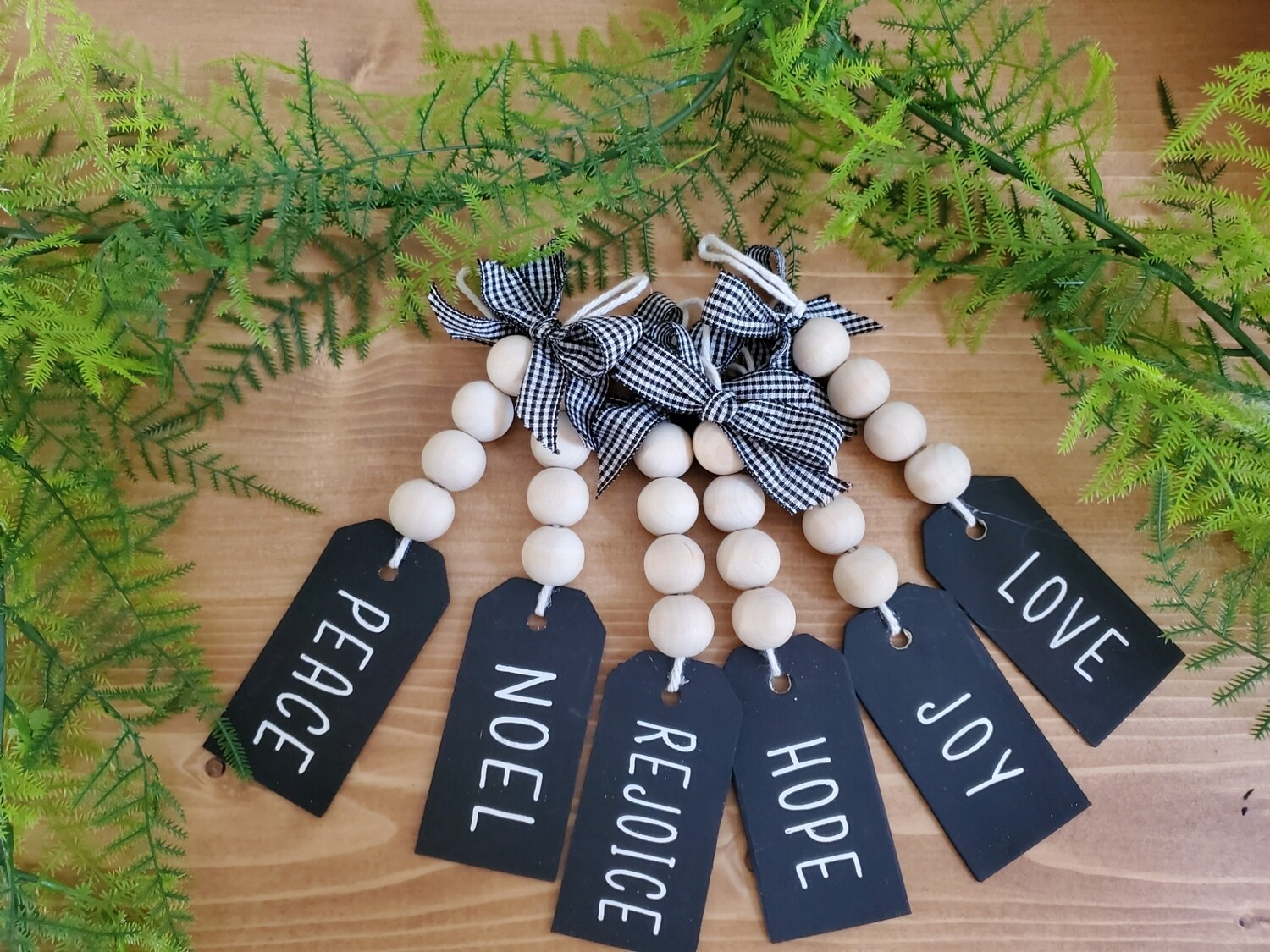 TAG ORNAMENTS SET OF 6-**