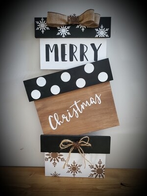 STACKING PRESENTS SIGN (12 x 24&quot;)-**