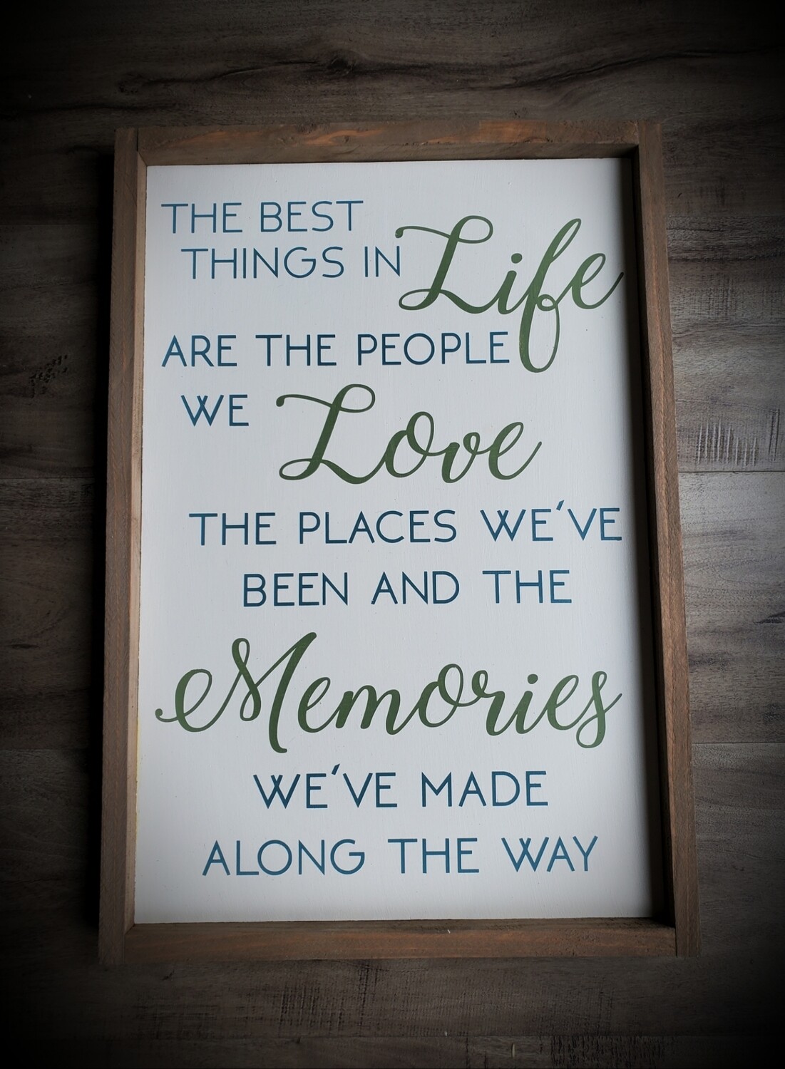 THE BEST THINGS IN LIFE (12 x 18&quot;)-P