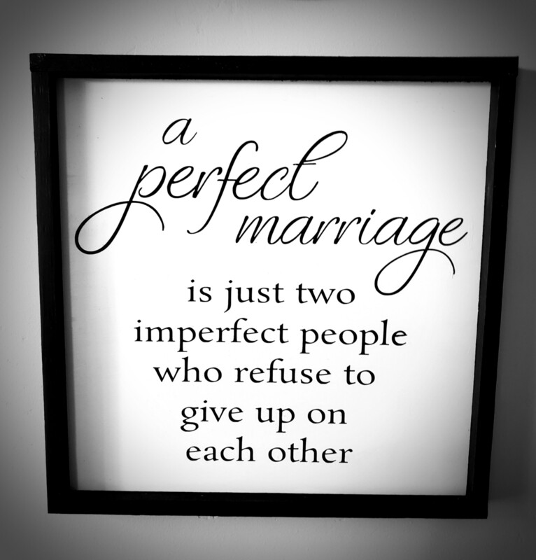 A PERFECT MARRIAGE (14 x 14&quot;)