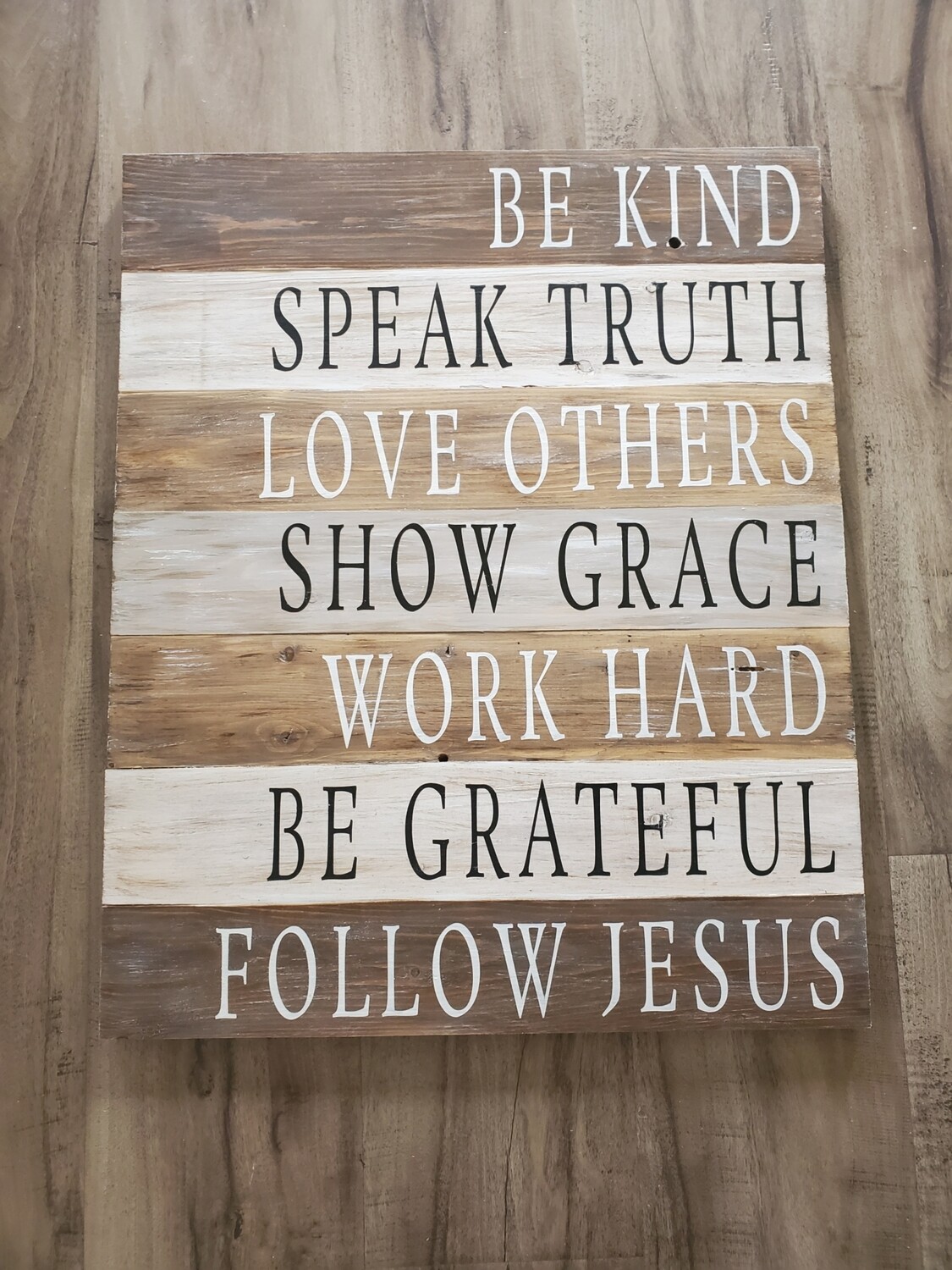 BE KIND PALLET SIGN (18 x 20")-P*