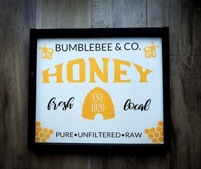 HONEY SIGN (12 x 14&quot;)-L