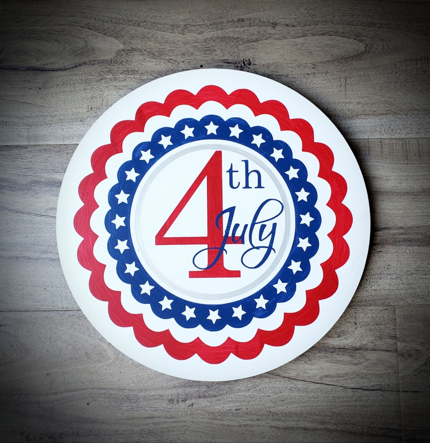 ROUND 4TH OF JULY (12&quot;)-*