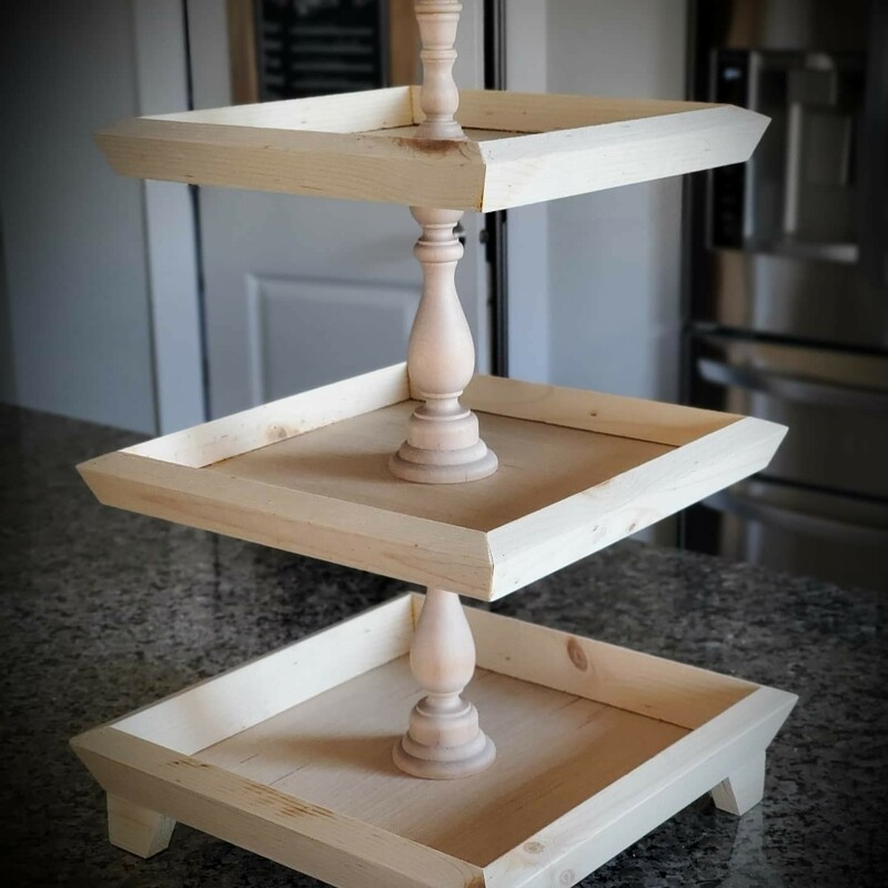 3 TIERED TRAY (12, 10, 8 &quot; trays) Accessories separately