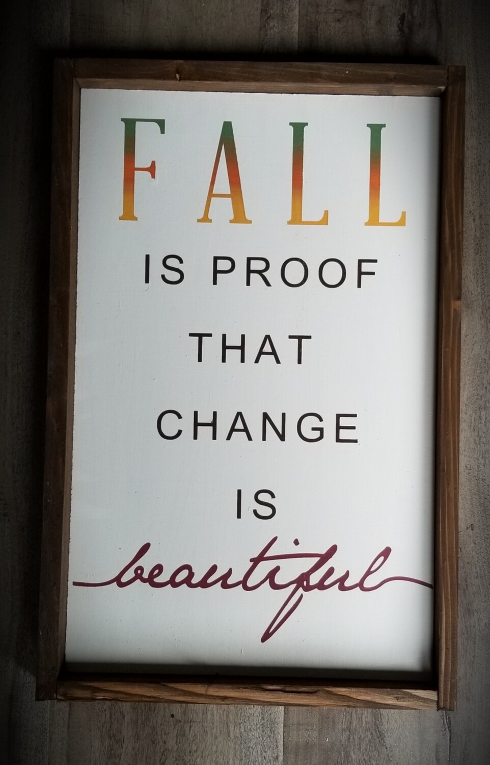FALL IS PROOF ( 10 x 16&quot;)-P