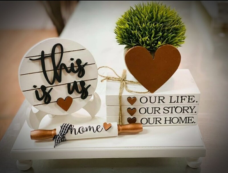 THIS IS US TABLE TRAY SET - 5 PCS **